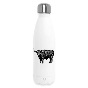 Highland Cattle - Insulated Water Bottle 500 ml - white - Front