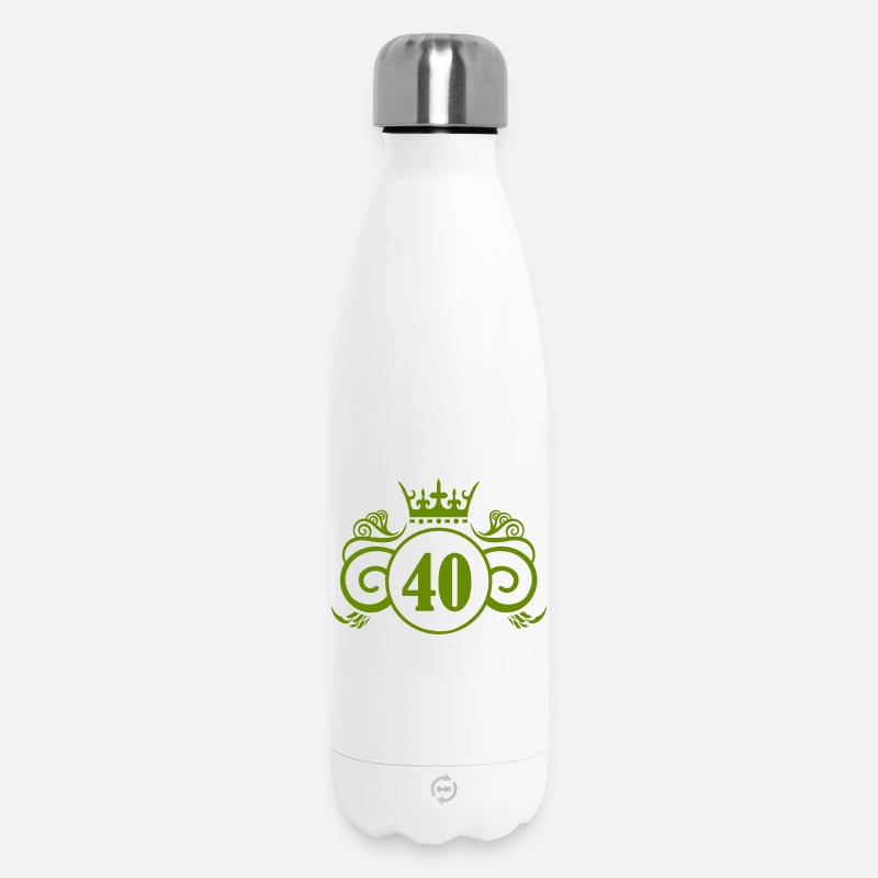 40_king- - Bouteille isotherme 500 ml - blanc