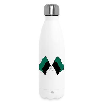 Texel Crossed Flags – Island Pride - Thermosflasche 500 ml - Weiß - Vorne