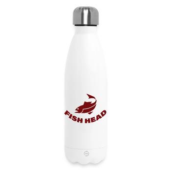 FISH HEAD - Insulated Water Bottle 500 ml - white - Front