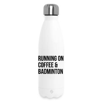 badminton - Bouteille isotherme 500 ml - blanc - Devant
