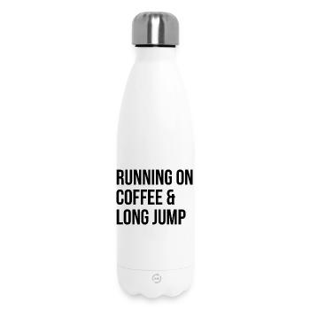 Long Jump - Insulated Water Bottle 500 ml - white - Front