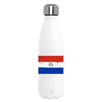 Flagge von Paraguay - Thermosflasche 500 ml - Weiß - Vorne