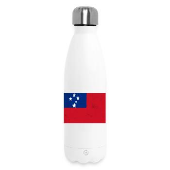 Drapeau des Samoa - Bouteille isotherme 500 ml - blanc - Devant