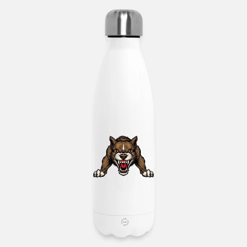 chien - Bouteille isotherme 500 ml - blanc