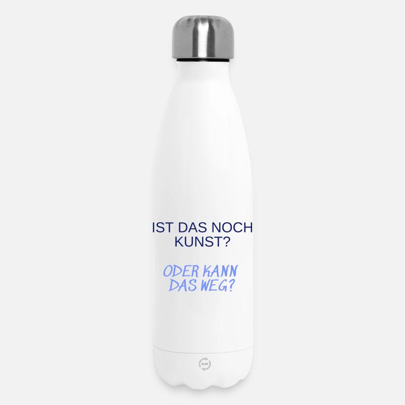 Kunstfrage: Ist Das Noch Kunst? - Thermosflasche 500 ml - Weiß
