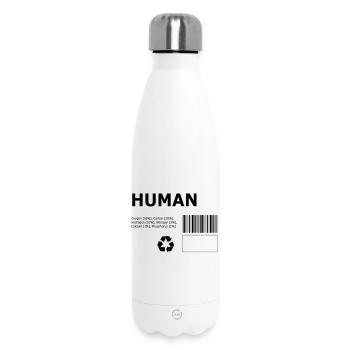 Human - Insulated Water Bottle 500 ml - white - Front