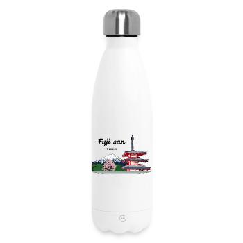 Mount Fuji, Japan, Pagoda - Insulated Water Bottle 500 ml - white - Front