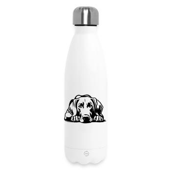 Weimaraner - Thermosflasche 500 ml - Weiß - Vorne