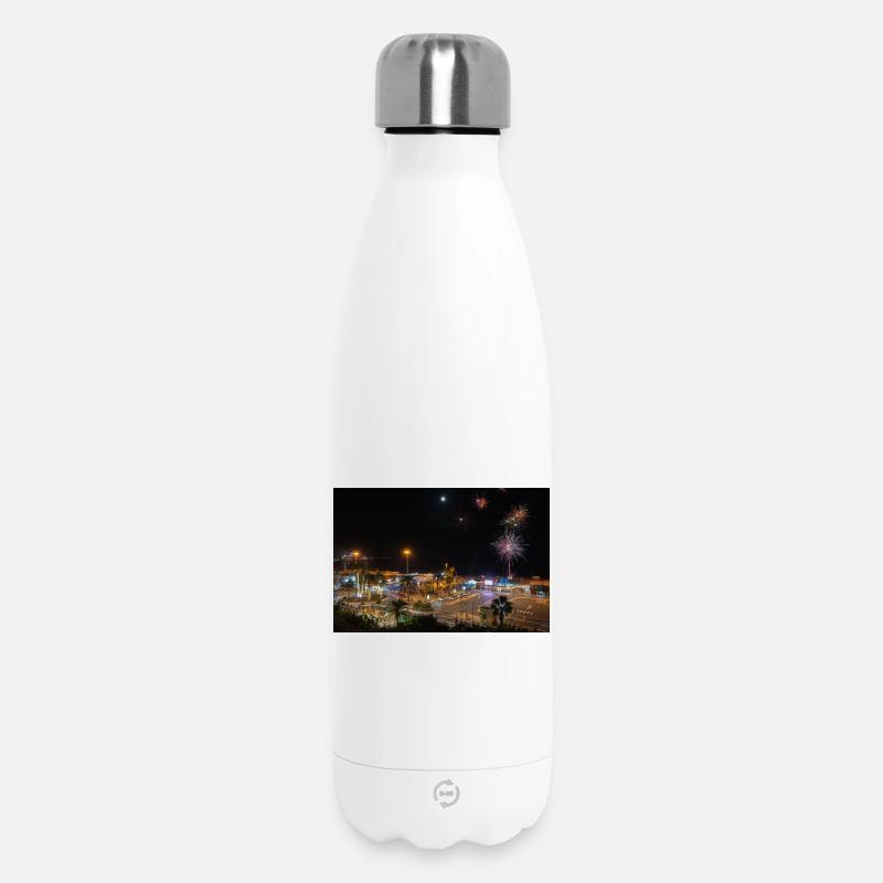 Maspalomas Silvesternacht - Thermosflasche 500 ml - Weiß