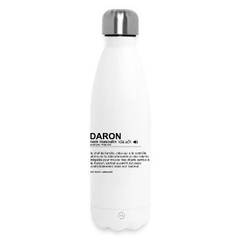 Daron Papa Geschenk Mann Humor Vatertag - Thermosflasche 500 ml - Weiß - Vorne