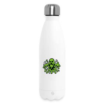 Illustration fantôme effrayante - Bouteille isotherme 500 ml - blanc - Devant