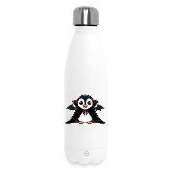 Süßer Halloween Pinguin Vampir Cartoon Chibi - Thermosflasche 500 ml - Weiß - Vorne