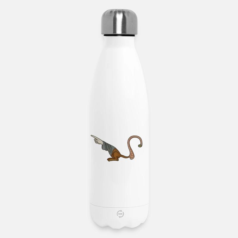 Mittelalterlicher Zeigefinger – MARGINALIA - Thermosflasche 500 ml - Weiß