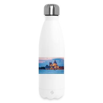 Santa Maria della Salute in Venice in the evening - Insulated Water Bottle 500 ml - white - Front