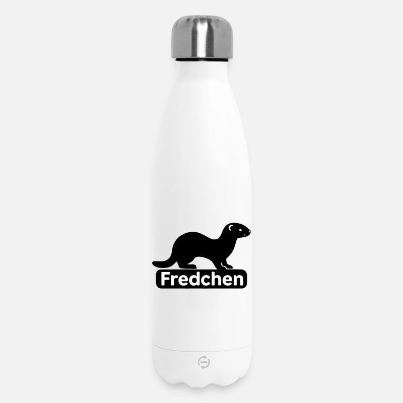 Fredchen_Frettchen - Bouteille isotherme 500 ml - blanc