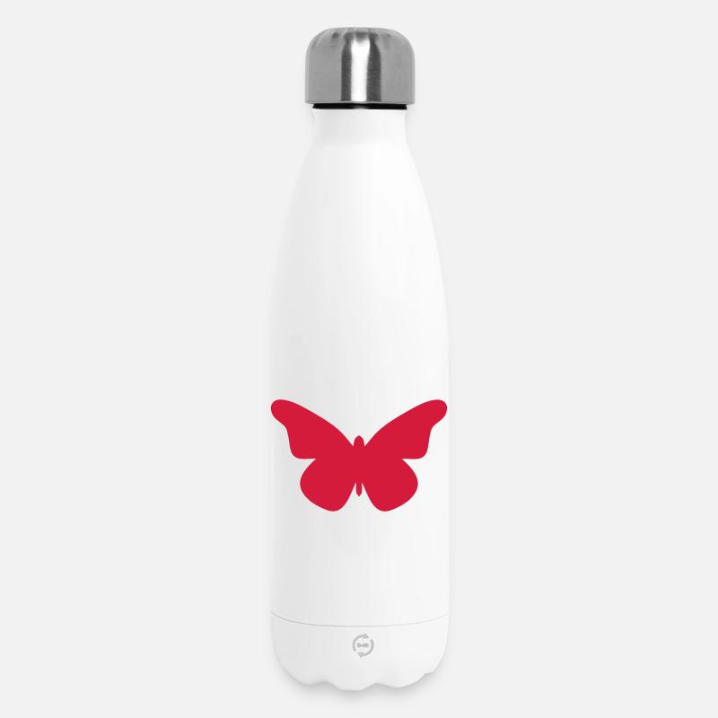 papillon - Bouteille isotherme 500 ml - blanc