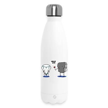 leave me alone - Insulated Water Bottle 500 ml - white - Front