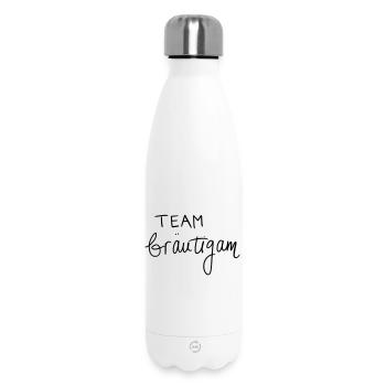 Team Bräutigam - Thermosflasche 500 ml - Weiß - Vorne