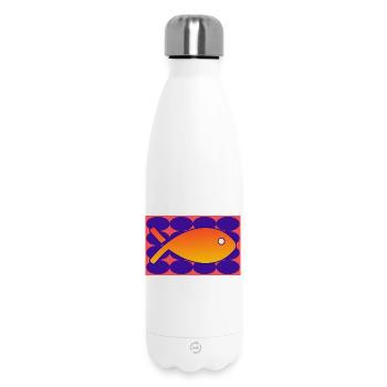 POISSON - Bouteille isotherme 500 ml - blanc - Devant