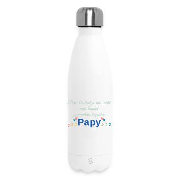 Futur Papy. Fête grand-père. Annonce grossesse - Bouteille isotherme 500 ml - blanc - Devant