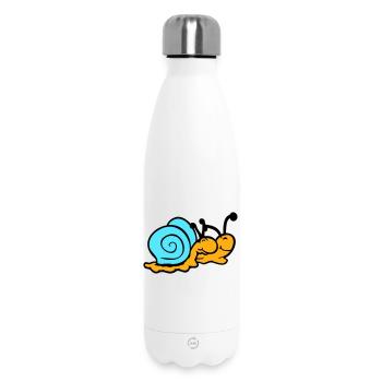 2 Snail Shell Snails Team In Love Friends - Insulated Water Bottle 500 ml - white - Front