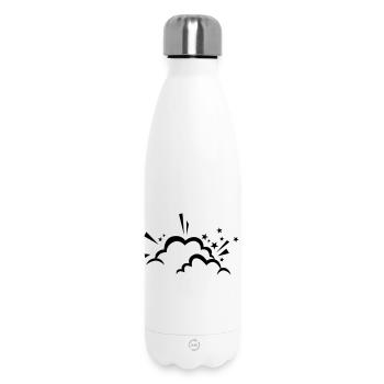 Nuage comique après l’explosion - Bouteille isotherme 500 ml - blanc - Devant