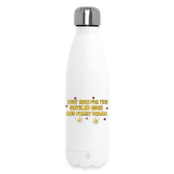 Hier für die gefüllten Eier und das Familiendrama - Thermosflasche 500 ml - Weiß - Vorne