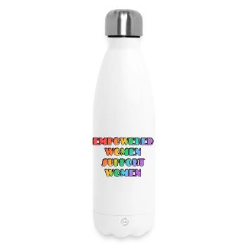 Les femmes autonomes soutiennent les femmes - Bouteille isotherme 500 ml - blanc - Devant