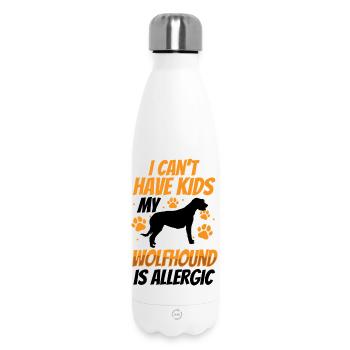 Irish Wolfhound est allergique - Bouteille isotherme 500 ml - blanc - Devant