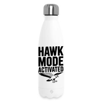 Hawk Mode Activated - Insulated Water Bottle 500 ml - white - Front