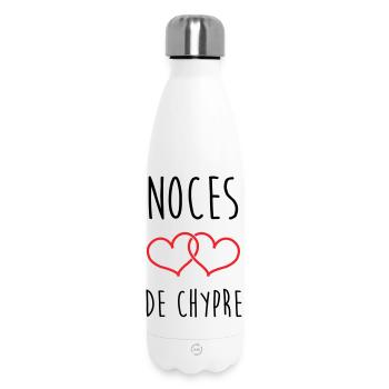 Wedding of Cyprus 6 Years Wedding - Insulated Water Bottle 500 ml - white - Front