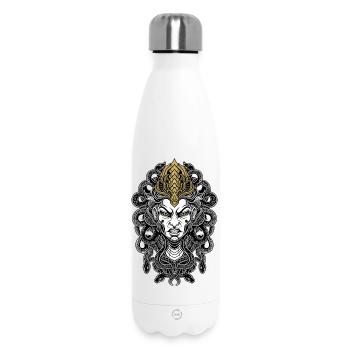 Medusa-Gorgon-Maske Gold und Weiß Mythologisch - Thermosflasche 500 ml - Weiß - Vorne