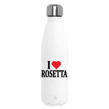 Tee shirt J'aime Rosetta idée cadeau t-shirt - Bouteille isotherme 500 ml - blanc - Devant