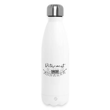 Bonne fête de départ à la retraite Bonjour la pension. - Bouteille isotherme 500 ml - blanc - Devant