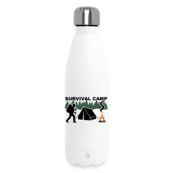 Survival Camp - Insulated Water Bottle 500 ml - white - Front