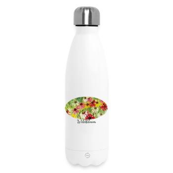 Wildbloom - Fragment coloré de prairie d’échinacée - Bouteille isotherme 500 ml - blanc - Devant