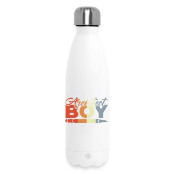 Funny Architect Kid - Insulated Water Bottle 500 ml - white - Front