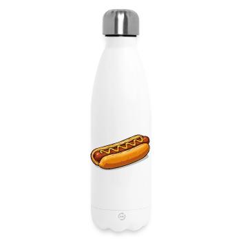 Cheerful Hot Dog Comic - Insulated Water Bottle 500 ml - white - Front