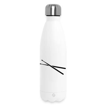 drums - Insulated Water Bottle 500 ml - white - Front
