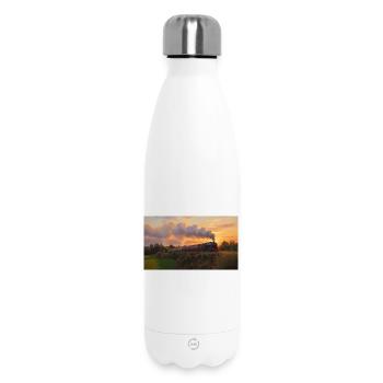 Sunset Steam Train - Insulated Water Bottle 500 ml - white - Front