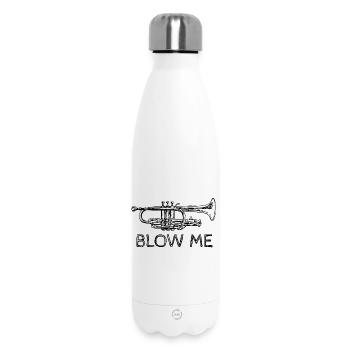 Lustiger Slogan mit Trompete - Thermosflasche 500 ml - Weiß - Vorne