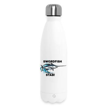 Schwertfisch Stich Schwert Meer Schwertfisch - Thermosflasche 500 ml - Weiß - Vorne