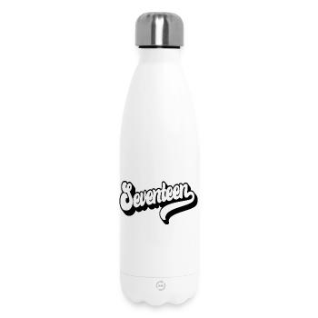 Seventeen 17th Birthday Boys Girls 17 Years Old - Insulated Water Bottle 500 ml - white - Front
