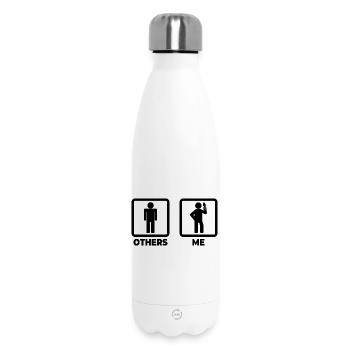 Eiscreme Strichmännchen - Thermosflasche 500 ml - Weiß - Vorne