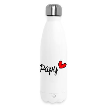GRANDPA. FATHER'S DAY. HAPPY FATHER'S DAY. I LOVE YOU. - Insulated Water Bottle 500 ml - white - Front