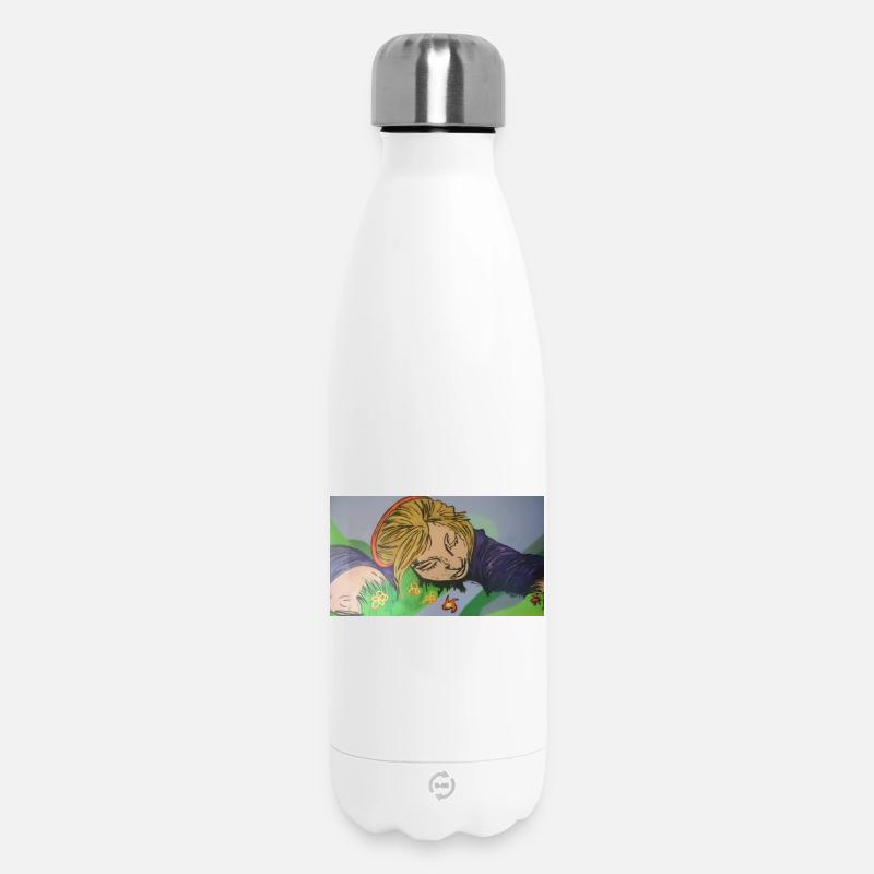 Fille rêveuse - Bouteille isotherme 500 ml - blanc
