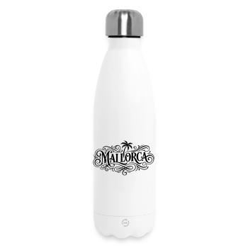 Mallorca lettering - Insulated Water Bottle 500 ml - white - Front