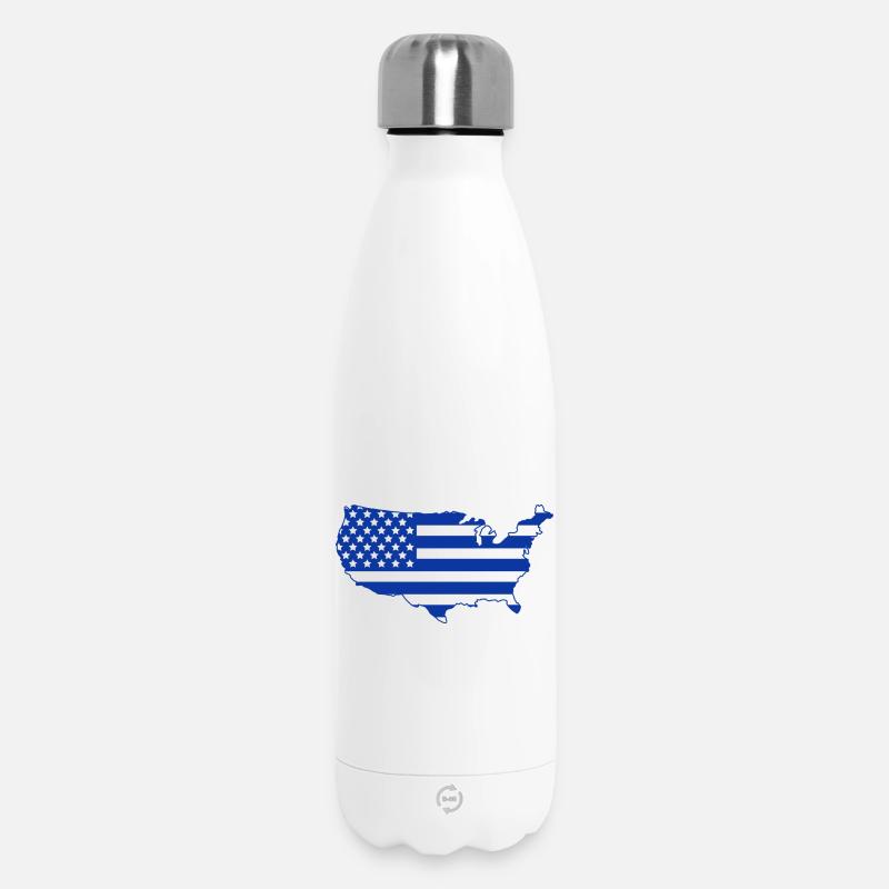 Use Map - Insulated Water Bottle 500 ml - white