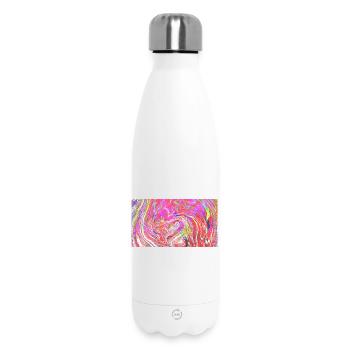 Farbrausch Wirbelkunst - Thermosflasche 500 ml - Weiß - Vorne